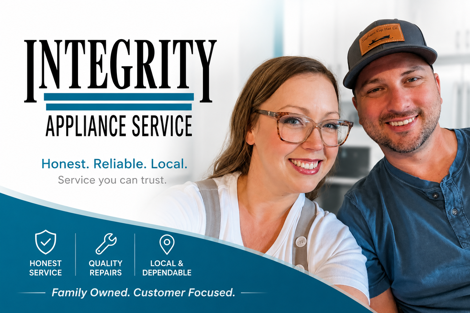 Josh and Ash, owners of Integrity Appliance Service